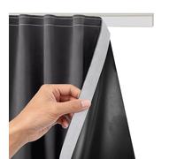 Self-Adhesive Blackout Curtains for Bedroom, Dorm, Rental, Portable Stick On Window Shade Film, No Drill, Temporary, Thermal (Dark Gray,WxH-136x200cm)