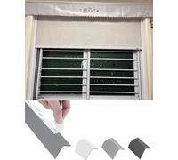 Self Adhesive Blackout Window Shades PVC Cellular Light Blocking Strips for RV Bedroom Ideal Side Mount L Rail Gray 2 Pcs 195cm Energy Efficient Curtains