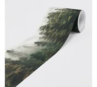 Self-Adhesive Border - Wallpaper Border Wall Border - Decorative Wall Sticker for Walls, Furniture, Ceilings, Wallpaper, Doors - Forest - 5.00 m x 0.15 m per Roll