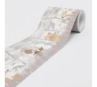 Self-Adhesive Border - Wallpaper Border Wall Border - Decorative Wall Sticker for Walls, Furniture, Ceilings, Wallpaper, Doors - Animals in the Forest - on 5.00 m x 0.15 m per roll