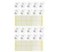 Self Adhesive Cable Clips - 2.5cm20 Pieces Self Adhesive Cable Hooks | Cable Management Clips for Homeowners, Tenants, Event Planner, Wedding, Holiday Home, Garden, Outdoor Bedroom