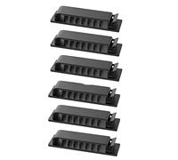 Self Adhesive Cable Management Clip Cable Organizer Wire Clip, Multipurpose Cord Desk Wall Holder Sticky for Office Home Car Computer TV Multi Cords Holder Wire Tidy 6PCS Black