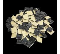 Self-Adhesive Cable Tie Mount 25 x 25mm Black Pack of 100