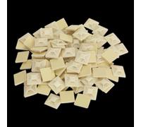Self-Adhesive Cable Tie Mount 25 x 25mm White Pack of 100