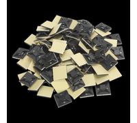 Self-Adhesive Cable Tie Mount 30 x 30mm Black Pack of 100