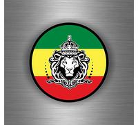 Self-Adhesive Car Sticker - Rasta, Reggae, One Love, Lion, Jamaican Flag Ref 6