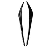 Self-Adhesive Car Styling Headlight Eyebrow Eyelid Cover Trim Stickers For Hyundai For Elantra 2016-2018 Auto Accessories(Glossy Black)