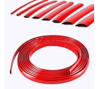 Self-Adhesive Car/Truck/RV Side Body Trim Strip, Automotive Car Molding Trim Glossy Red Dashboard Trim Strip Universal Bumper Window Door Body Side and Household Furniture Surfaces Decorative Strip (