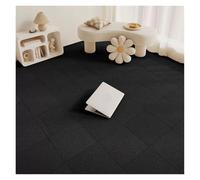 Self Adhesive Carpet Tiles 1-30PCS Self Adhesive Carpet Tile Easy Peel Stick Soundproof Office Floor 30PCS Sticker Square Mat(BLACK,30x30cm 12pcs)