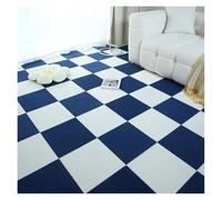Self Adhesive Carpet Tiles 1-32PCS Self Adhesive Carpet Tile Peel Stick Soundproof Office Floor Sticker Splicing Square Mat(White sapphire blue,30x30cm 12pcs)