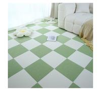 Self Adhesive Carpet Tiles 1-32PCS Self Adhesive Carpet Tile Peel Stick Soundproof Office Floor Sticker Splicing Square Mat(Green and white,30x30cm 12pcs)