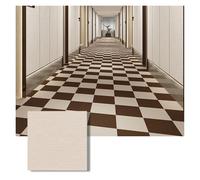 Self-Adhesive Carpet Tiles， Self Adhesive Carpet Tiles 30x30cm Multicolor 3-30 Pcs Soundproof Office Floor(Khaki a Brown,30x30cm 30pcs)