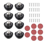 Self Adhesive Caster Wheels Heavy Duty 360 Degree Swivel Wheels for Furniture and Small Appliances ABS Steel Material 40x21mm 8pcs