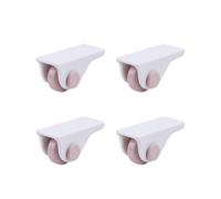 Self Adhesive Caster Wheels, Self Adhesive Directional Casters 4 Or 8 Pack(4Pcs Pink)