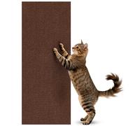 Self-Adhesive Cat Scratcher 30x100cm, Trimmable Wall Mounted Scratching Mat with Sisal Surface, Durable Climbing Pad for Cat Furniture Protection, Sofa Corner Guards and Vertical Scratching Posts