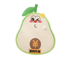 Self-Adhesive Cat Scratcher - Avocado Shaped Sisal Scratching Mat, Vertical Furniture Protector for Kittens, Durable Sisal Scratching Pad, Indoor Cat Scratching Mat for Bedroom, Sofas U