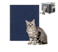 Self-Adhesive Cat Scratching Mat Anti Scratch Cat Furniture Protectors Trimmable Cat Scratching Carpet Reusable Cat Scratching Mat Scratcher Pad for Furniture Sofa Wall (Dark Blue, 200CM*30CM*4MM)