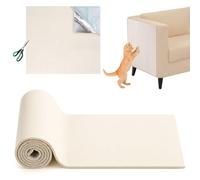 Self-Adhesive Cat Scratching Mat, Trimmable Cat Scratch Protector, DIY Anti Scratch matt for cats, Climbing Scratching Pad for Furniture, Walls & Sofas (Beige, 30×100cm)