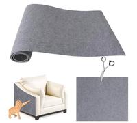 Self Adhesive Cat Scratching Mat,Wall Mounted Anti Scratch for Cat Climbing Wall,DIY Cat Scratch Mat, Furniture Scratch Protector Cat Scratch Pad Ideal for Floors,Sofas,Chair (Grey, 40x200cm)