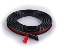 Self Adhesive Caulk Strip, Peel and Stick Flexible Self Adhesive Molding Trim, 2m U Channel Edge Trim, TPE Flexible Edge Protector for Furniture Ceiling Floor Panel(Nero,20mm)