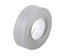 Self Adhesive Caulking Sealing Tape, Caulk Strip for Bathtub PVC Waterproof Tape Bathtub Floor Wall Protectors for Kitchen Sink, Toilet, Bathtub, Wall Edge (22mm x 3.2m grey)