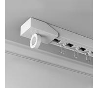 Self Adhesive Ceiling ain Track Set No Drilling Silent Pulley System Easy Installat for Bedroom & Living Room Perfect for Custom ains and Window Treatments