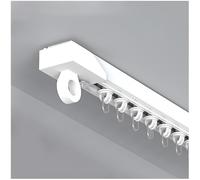 Self-Adhesive Ceiling Curtain Track System, 70cm-600cm Adjustable Room Divider Rail, No Drill Installation for Curtains, 16.4FT (4 x 125cm) - Perfect for Home Décor & Space Management