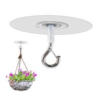 Self Adhesive Ceiling Hook Without Drilling | Metal Self Stick Heavy Duty Hooks - Extra Powerful Adhesive | Home Storage Hooks for Pots Croćhets Versatile, Support for Plants