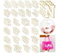 Self-Adhesive Chenille Letters Patches: NICEVINYL 104PCS White Preppy Letter Patches Stickers for Clothing Backpacks - Embroidered Cheille Initial Patch for DIY Decor
