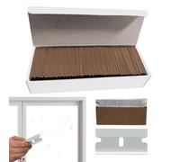 Self-Adhesive Cleaning Scraper, Sticker Cleaning Scraper, Pack of 100 Glass Adhesive Remover Tool, Self-Adhesive Cleaning Cutter, Sticker, Scraper for House , Automotive Glass, Label