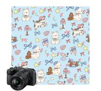 Self Adhesive Cloth Wrap, Open Lay Flat Makeup Organizer, Fabric Noiseless Pad with Screen Protection Function for Lipsticks, Concealer, Eyeshadow, Lotion, Pencil Use, 19.69 Inches