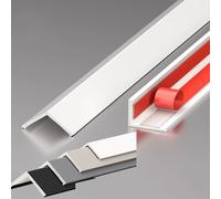 Self-adhesive corner guards, floor transition strips, and threshold strips. Ideal for gaps between flooring and carpets. No drilling required-just peel and stick. Length: 1m.(A,W-40MM)