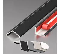 Self-adhesive corner guards, floor transition strips, and threshold strips. Ideal for gaps between flooring and carpets. No drilling required-just peel and stick. Length: 1m.(D,W-40MM)