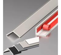 Self-adhesive corner guards, floor transition strips, and threshold strips. Ideal for gaps between flooring and carpets. No drilling required-just peel and stick. Length: 1m.(B,W-17MM)