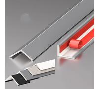 Self-adhesive corner guards, floor transition strips, and threshold strips. Ideal for gaps between flooring and carpets. No drilling required-just peel and stick. Length: 1m.(E,W-30MM)