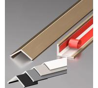 Self-adhesive corner guards, floor transition strips, and threshold strips. Ideal for gaps between flooring and carpets. No drilling required-just peel and stick. Length: 1m.(C,W-40MM)