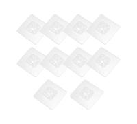 Self Adhesive Curtain Pole Brackets Set-10 Pcs Adjustable Hose Clips,Multi-Purpose Cable Tidy Clips(one-Piece Design)