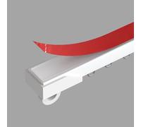 Self-Adhesive Curtain Rod - No Drill, Smooth Finish for Easy Installation - Ideal for Windows, Bathrooms & Showers - Modern Design