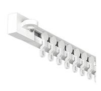 Self-Adhesive Curtain Track, No Drilling, 1.6m, White, Ceiling/Wall Mount, Room Divider, Rigid Design, Easy Installation, Perfect for Home Decoration and Space Separation