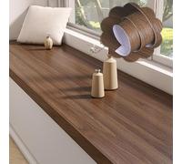 Self-Adhesive Cuttable Bay Window Mat Waterproof PVC Window Sill Cushion Soft Fur Kitchen Shelf Liner for Pantry/Cupboard 197"x11.8" (L500xW30cm)