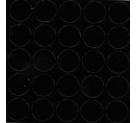 Self adhesive decorative screw cover caps 14mm - 25 pcs (326 Black Gloss)