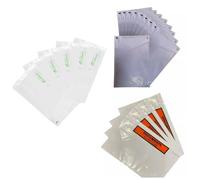 Self-Adhesive Document Enclosed Wallets Envelopes | Plain A4 Size, Printed DL Size | Pack of 100/500/1000 (100, Plain A4)