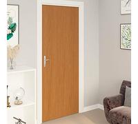 Self-Adhesive Door Films Removable Wallpaper 2 pcs Light Oak 210x90 cm PVC