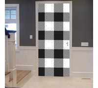 Self Adhesive Door Wrap Sticker - Colorful Abstract Geometry 90 X 210 Cm - Peel and Stick 3D Effect Door Wrap - Hd Removable Vinyl Wallpaper Living Room Kids Room Bedroom Office Kitchen Do-3260204119