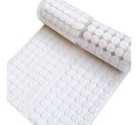 Self Adhesive Dot, 1000pcs Hook and Loop Dots Strong Adhesive 0.59" Diameter Sticky Back Coins Nylon Coins, Waterproof Sticky Glue Coins Tapes for Classroom Office Home Craft Party DIY