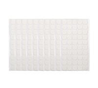 Self Adhesive Dots 10 Sheets 20mm 500 Pcs Strong Transparent Non Marking Double Sided Hook and Loop Dots for Home Office School Organization Nylon Material 2 x 12.5 x 22cm