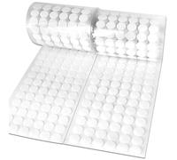Self Adhesive Dots,600pcs(300 Pairs) 0.59" Diameter Strong Sticky Back Round Nylon Dots, Hook and Loop Fastener Dots with Adhesive,is Ideal for Classroom, Office, HomeQ