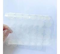 Self Adhesive Dots Round Pads Tapes Sticky Back Hook Loops Nylon Tape for DIY Crafts Office Classroom School Home (Clear Dia.25mm 400pcs/200Pairs)