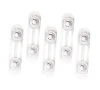 Self-Adhesive Drawer Latch 5pcs Child Safety Lock for Cabinet Fridge | Self-adhesive Drawer Latch, Buttonless Hidden Opening, Not Damaging the Furniture, Abs and Pvc Construction