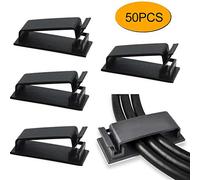 Self-adhesive Driving Recorder Cable Holder Fixer Clips Wire Organizer Adhesive Charger Cord Management Car Clamp Adapter Converter Plug Socket Charger Panel Mount Solder Cable Wire Cord Connector